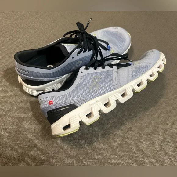 On Cloud X 3 Light Blue Running Shoes - Picture 6 of 8